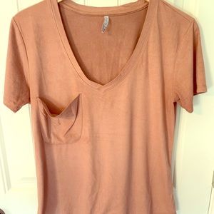 Z Supply Tops - Z Supply Dusty Pink Faux Suede Shirt, Medium Z Supply Tops - Z Supply Dusty Pink Faux Suede Shirt, Medium